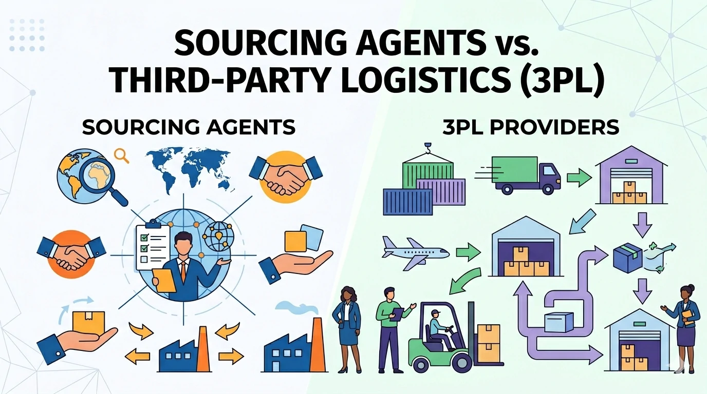 Compare sourcing agents vs.third-party logistics providers Compare sourcing agents vs.third-party logistics providers